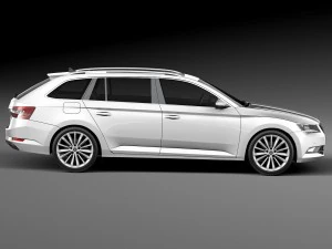 Skoda Superb Kombi 2016 3D Model