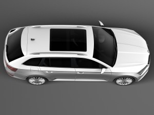 Skoda Superb Kombi 2016 Modelo 3D