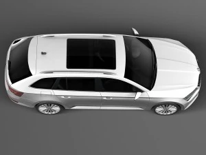 Skoda Superb Kombi 2016 3D Model