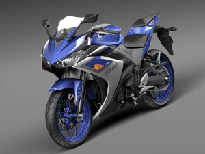 Yamaha YZF-R3 2015 3D Model