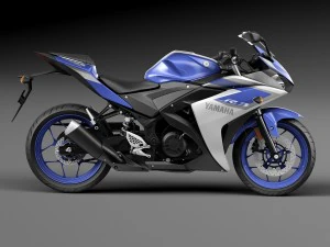 Yamaha YZF-R3 2015 3D Model