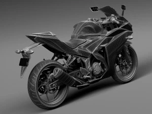 Yamaha YZF-R3 2015 3D Model