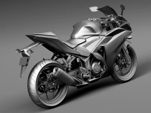 Yamaha YZF-R3 2015 3D Model