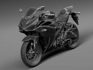 Yamaha YZF-R3 2015 3D Model