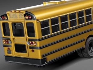 IC CE Series Schoolbus 2015 3D 모델