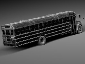 IC CE Series Schoolbus 2015 3D 모델