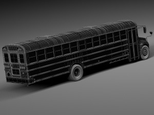 IC CE Series Schoolbus 2015 3D 모델