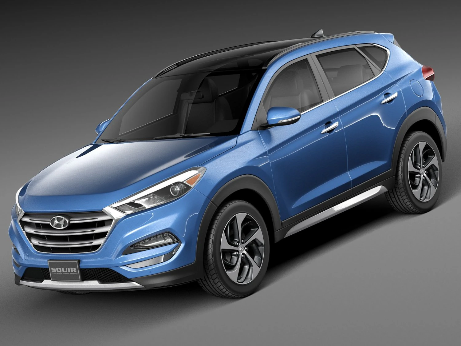 Hyundai Tucson 2016 3D Model .c4d .max .obj .3ds .fbx .stl .blend