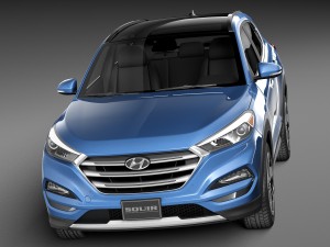 Hyundai Tucson 2016 3D Модель