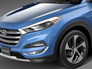 Hyundai Tucson 2016 3D Модель