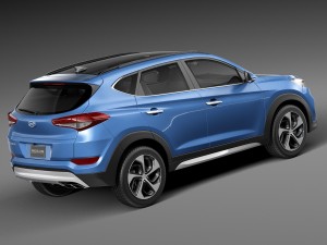 Hyundai Tucson 2016 3D Модель