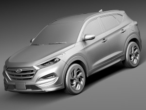 Hyundai Tucson 2016 3D Модель