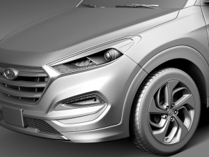 Hyundai Tucson 2016 3D Модель