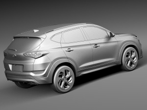 Hyundai Tucson 2016 3D Модель
