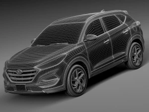 Hyundai Tucson 2016 3D Model