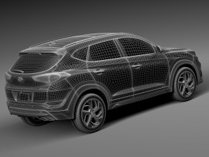 Hyundai Tucson 2016 3D Модель