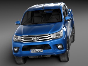 Toyota Hilux Double Cab 2016 Modelo 3D