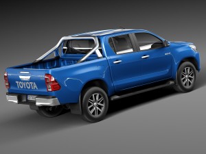 Toyota Hilux Double Cab 2016 Modelo 3D