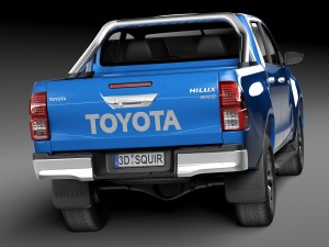Toyota Hilux Double Cab 2016 Modelo 3D
