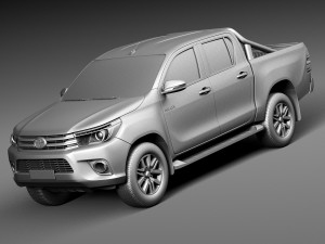 Toyota Hilux Double Cab 2016 Modelo 3D