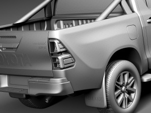 Toyota Hilux Double Cab 2016 Modelo 3D