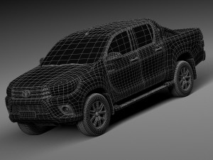 Toyota Hilux Double Cab 2016 Modelo 3D