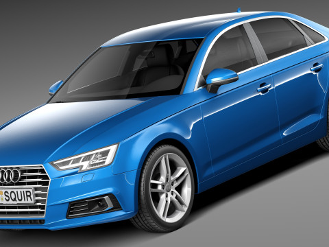 Audi A4 Sedan 2016 3D Model