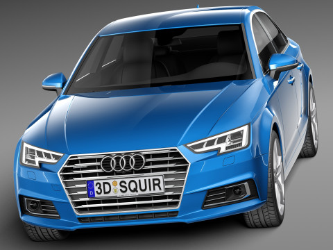 Audi A4 Sedan 2016 3D 模型