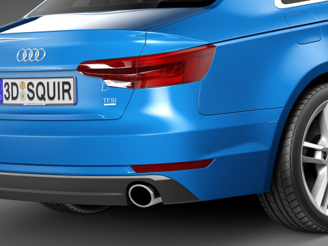 Audi A4 Sedan 2016 3D 模型