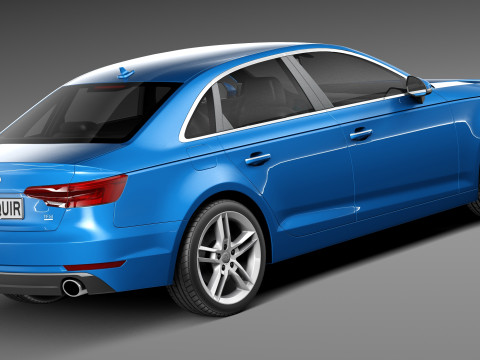 Audi A4 Sedan 2016 3D 模型