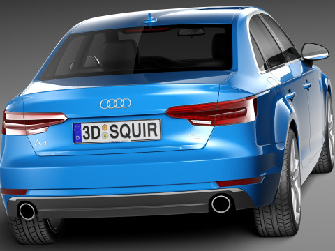 Audi A4 Sedan 2016 3D 模型
