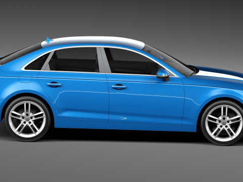 Audi A4 Sedan 2016 3D 模型