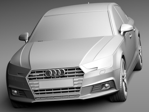 Audi A4 Sedan 2016 3D 模型
