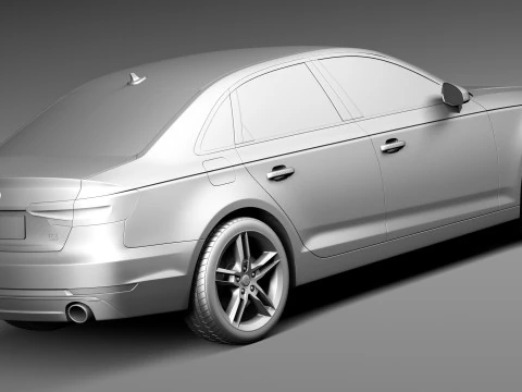 Audi A4 Sedan 2016 3D Model