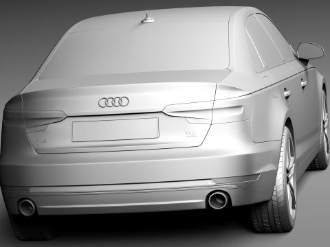 Audi A4 Sedan 2016 3D Model