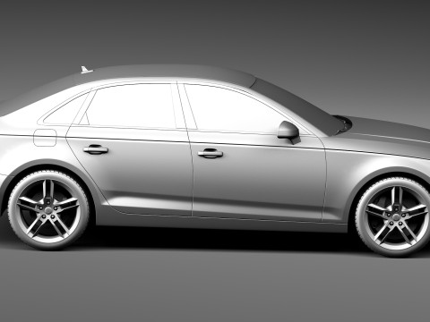 Audi A4 Sedan 2016 3D 模型
