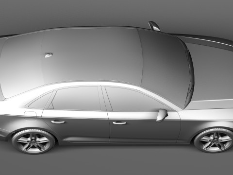 Audi A4 Sedan 2016 3D 模型