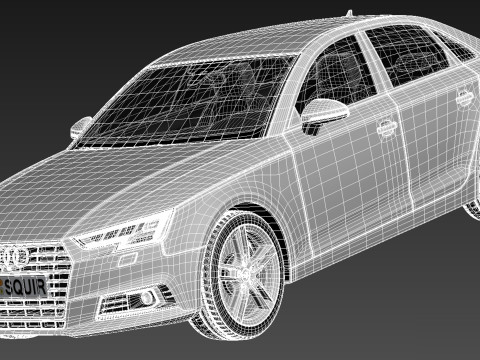 Audi A4 Sedan 2016 3D 模型
