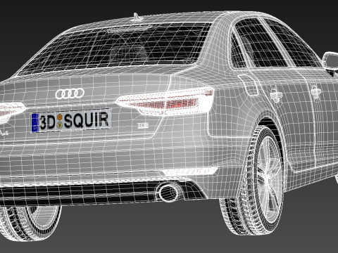 Audi A4 Sedan 2016 3D 模型