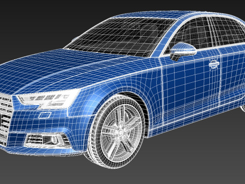Audi A4 Sedan 2016 3D Model