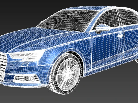 Audi A4 Sedan 2016 3D Model