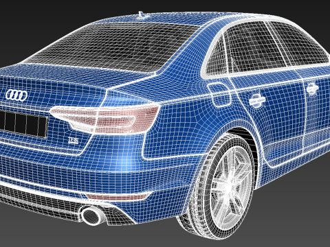 Audi A4 Sedan 2016 3D Model