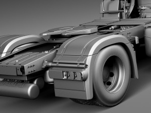 Mercedes-Benz Antos 2015 Semi Truck 3D Model