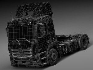 Mercedes-Benz Antos 2015 Semi Truck 3D Model