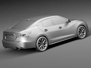 Nissan Maxima 2016 Modèle 3D