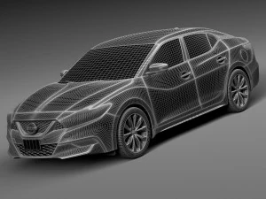 Nissan Maxima 2016 3D Model