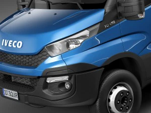 Iveco Daily Chassis Cab Pickup 2015 3D Model
