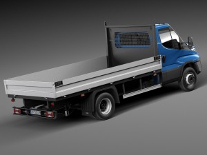 Iveco Daily Chassis Cab Pickup 2015 3D Модель