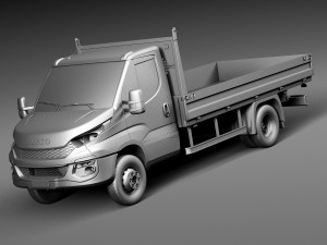 Iveco Daily Chassis Cab Pickup 2015 3D Модель