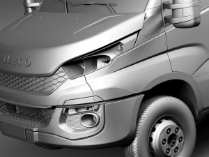 Iveco Daily Chassis Cab Pickup 2015 3D Модель